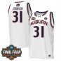 Auburn Tigers Final Four Vapor Patch   White Chaney Johnson  #31