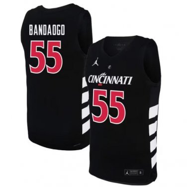 Aziz Bandaogo  #55 Cincinnati Bearcats 70s XII Patch   Black