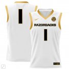 Blank Name  #1 Arkansas Razorbacks SEC Patch College   White Gold