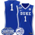 Blank Name  #1 Duke Blue Devils 2025 ACC Champions Patch  All  Royal