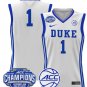 Blank Name  #1 Duke Blue Devils 2025 ACC Champions Patch  All  White