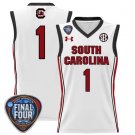 Blank Name  #1 South Carolina Gamecocks Final Four Patch  All  White