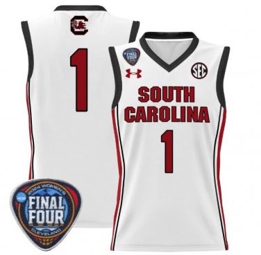 Blank Name  #1 South Carolina Gamecocks Final Four Patch  All  White