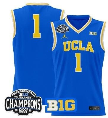 Blank Name  #1 UCLA Bruins 2025 Champions Patch College   Blue