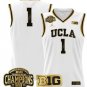 Blank Name  #1 UCLA Bruins 2025 Champions Patch College   White Gold