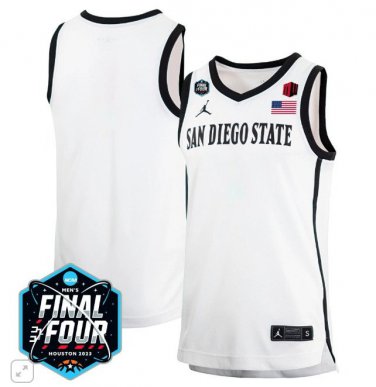 Blank Name  San Diego State Aztecs B1G Final Four Patch   White