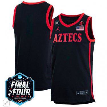 Blank Name Team  San Diego State Aztecs B1G Final Four Patch   Black