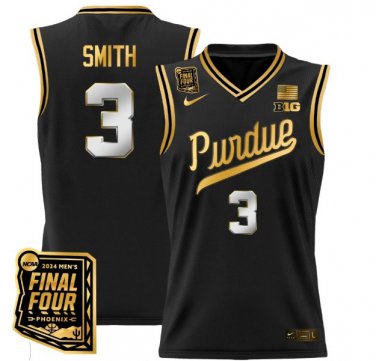Braden Smith  #3 Purdue Boilermakers Final Four Patch   Black Gold