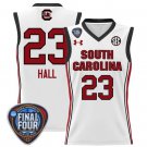 Bree Hall  #23 South Carolina Gamecocks Final Four Patch  All  White