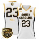 Bree Hall  #23 South Carolina Gamecocks National Champions  -  White Gold