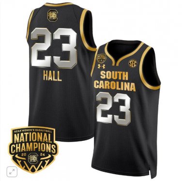 Bree Hall  #23 South Carolina Gamecocks National Champions  Black Gold