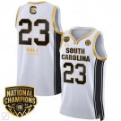 Bree Hall  #23 South Carolina Gamecocks National Champions  White Gold