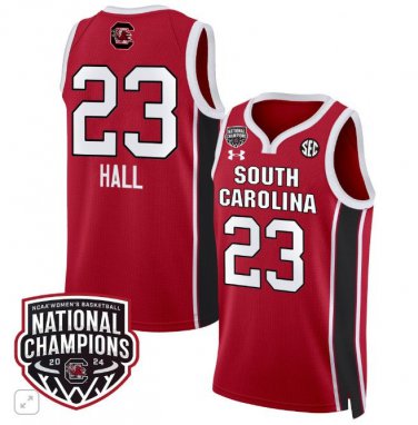 Bree Hall  #23 South Carolina Gamecocks National Champions Patch  Crimson