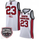 Bree Hall  #23 South Carolina Gamecocks National Champions Patch  White