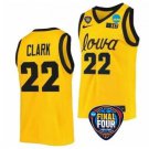 Caitlin Clark  #22 Iowa Hawkeyes Women Final Four Patch College   Gold
