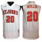Chris Mullin  #20 St. Johns University Vapor Patch NCAA   White