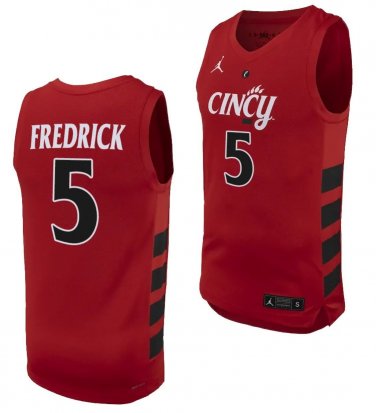 CJ Fredrick  #5 Cincinnati Bearcats 70s XII Patch   - Crimson