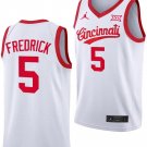 CJ Fredrick  #5 Cincinnati Bearcats 70s XII Patch   White