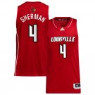 Cole Sherman  #4 Louisville Cardinals Vapor Patch College   - Red