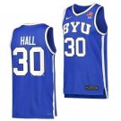 Dallin Hall  #30 BYU Cougars NCAA Vapor Patch College  All  Royal