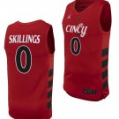 Daniel Skillings  #0 Cincinnati Bearcats 70s XII Patch   - Crimson