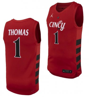 Day Day Thomas  #1 Cincinnati Bearcats 70s XII Patch   - Crimson
