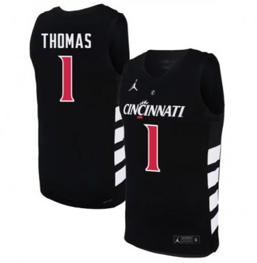 Day Day Thomas  #1 Cincinnati Bearcats 70s XII Patch   Black