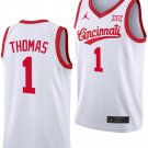 Day Day Thomas  #1 Cincinnati Bearcats 70s XII Patch   White