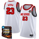 Diara  #23 NC State Wolfpack Final Four Patch College   White