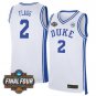 Duke Blue Devils Final Four Vapor Patch   White Cooper Flagg  #2
