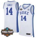 Duke Blue Devils Final Four Vapor Patch   White James  #14