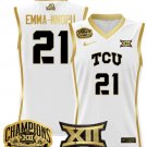 Emma Nnopu  #21 TCU Horned Frogs 2025 Champions Patch   White Gold