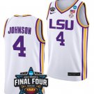 Flaujae Johnson  #4 LSU Tigers Final Four Patch College   White