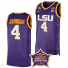 Flaujae Johnson  #4 LSU Tigers National Championship SEC Patch   - Purple