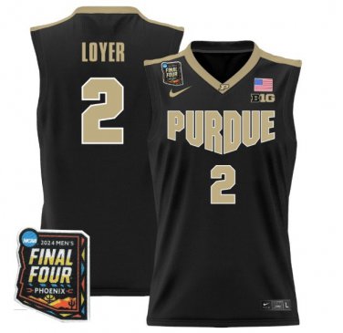 Fletcher Loyer  #2 Purdue Boilermakers Final Four Patch   Black