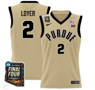 Fletcher Loyer  #2 Purdue Boilermakers Final Four Patch   Gold