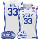 Grant Hill  #33 Duke Blue Devils 2025 ACC Champions Patch   White