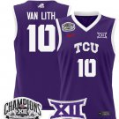 Hailey Van Lith  #10  TCU Horned Frogs 2025 Champions Patch   Purple