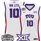 Hailey Van Lith  #10 TCU Horned Frogs 2025 Champions Patch  All  White