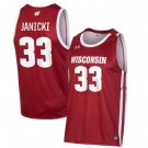 Jack Janicki  #33 Wisconsin Badgers College  All  Red
