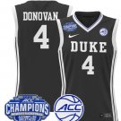 Jadyn Donovan  #4 Duke Blue Devils 2025 ACC Champions Patch  All  Black