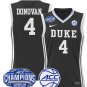 Jadyn Donovan  #4 Duke Blue Devils 2025 ACC Champions Patch  All  Black
