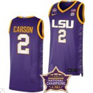 Jasmine Carson  #2 LSU Tigers National Championship SEC Patch   - Purple