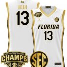Joakim Noah  #13 Florida Gators 2025 SEC Tournament Champions Patch  White Gold