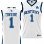 Justin Edwards  #1 Kentucky Wildcats SEC Vapor Patch College  All  White
