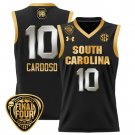 Kamilla Cardoso  #10 South Carolina Gamecocks Final Four Patch   Black Gold