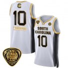 Kamilla Cardoso  #10 South Carolina Gamecocks Final Four Patch   White Gold