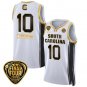 Kamilla Cardoso  #10 South Carolina Gamecocks Final Four Patch   White Gold