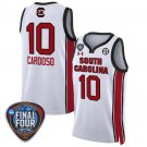 Kamilla Cardoso  #10 South Carolina Gamecocks Final Four Patch  All  White
