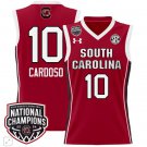 Kamilla Cardoso  #10 South Carolina Gamecocks National Champions   - Crimson